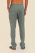 Straight leg linen pants with elastic waistline